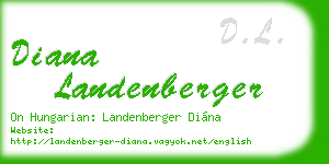 diana landenberger business card